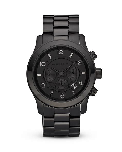 michael kors black bronze watch|michael kors black watch men.